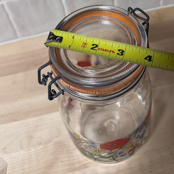 Vintage Arc De France R Carmen Poppy Flowers Lidded Glass Storage Jar - Picture 6 of 7